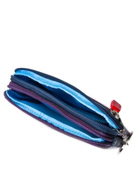 mywalit 1265 porte-monnaie à double zip en cuir petit format Porte-monnaie Femme