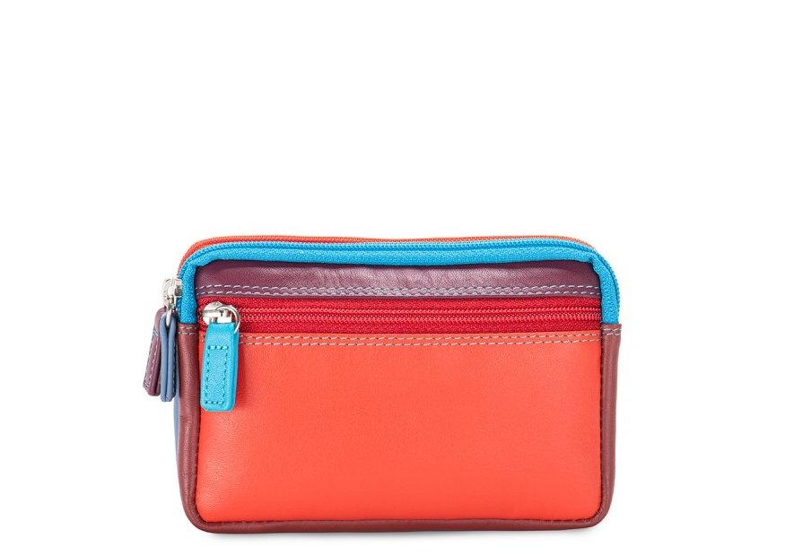 mywalit 1265 porte-monnaie à double zip en cuir petit format Porte-monnaie Femme