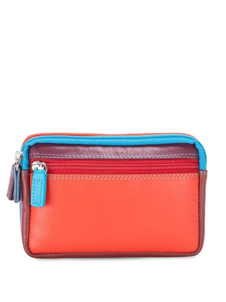 mywalit 1265 porte-monnaie à double zip en cuir petit format porte-monnaie-femme