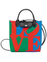 Longchamp 10227/BBA longchamp x robert indiana - porté rabat sac-a-main-shopping-toile-ou-cuir
