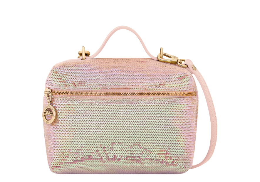 Longchamp 10187HFQ sac porté travers le pliage paillettes Sacs à mains