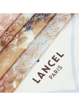 Lancel A11707 carré de soie 70x70cm feux d’artifice carre de soie