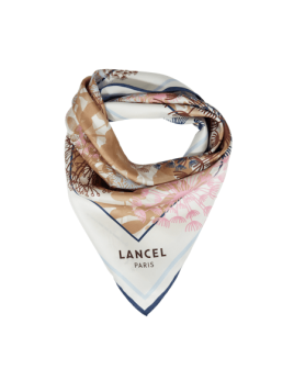 Lancel A11707 carré de soie 70x70cm feux d’artifice carre de soie