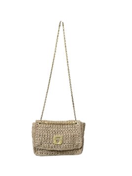 Gerard Darel LE MINI FANNY/454 sac rabat le mini fanny raphia Sacs à mains