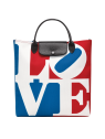 Longchamp 10226/BBA longchamp x robert indiana - porté épaule sac-a-main-shopping-toile-ou-cuir