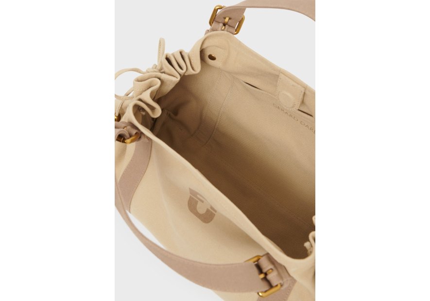 Gerard Darel 24H/450 sac porté main 24h toile coton gérard darel Sacs à mains