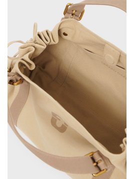 Gerard Darel 24H/450 sac porté main 24h toile coton gérard darel Sacs à mains