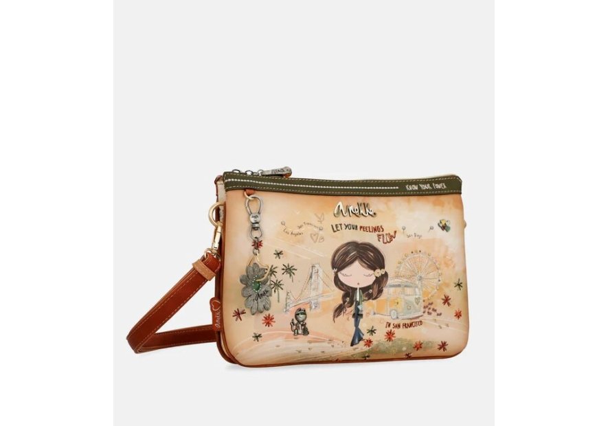 Anekke 38494-232 anekke - peace&love - sac zip plat s Sacs à mains