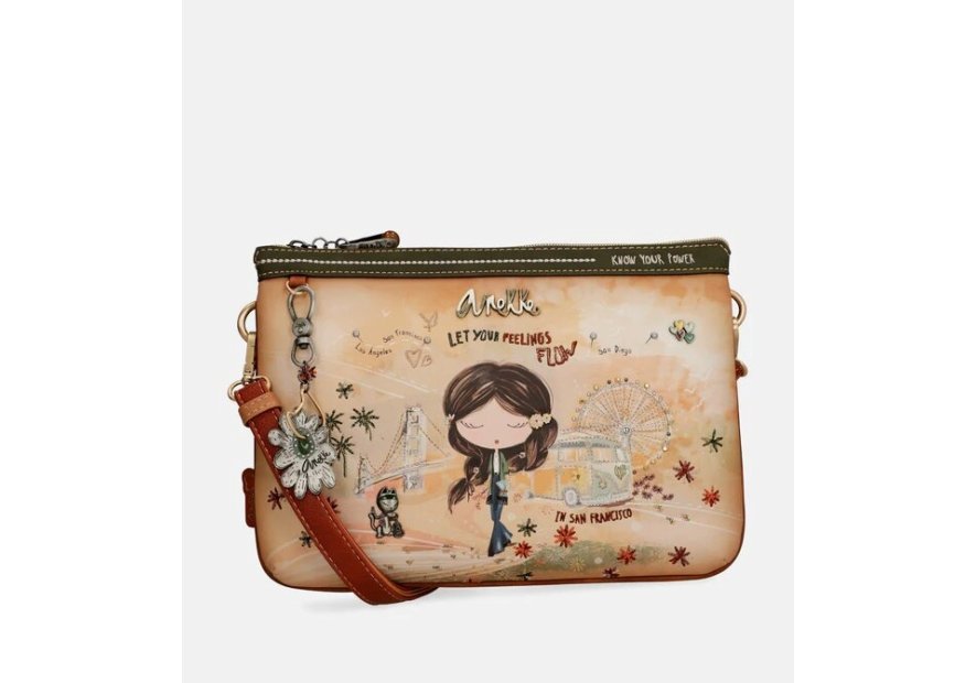 Anekke 38494-232 anekke - peace&love - sac zip plat s Sacs à mains