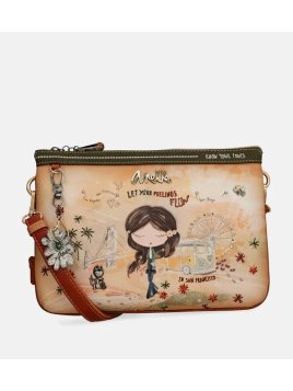 Anekke 38494-232 anekke - peace&love - sac zip plat s Sacs à mains