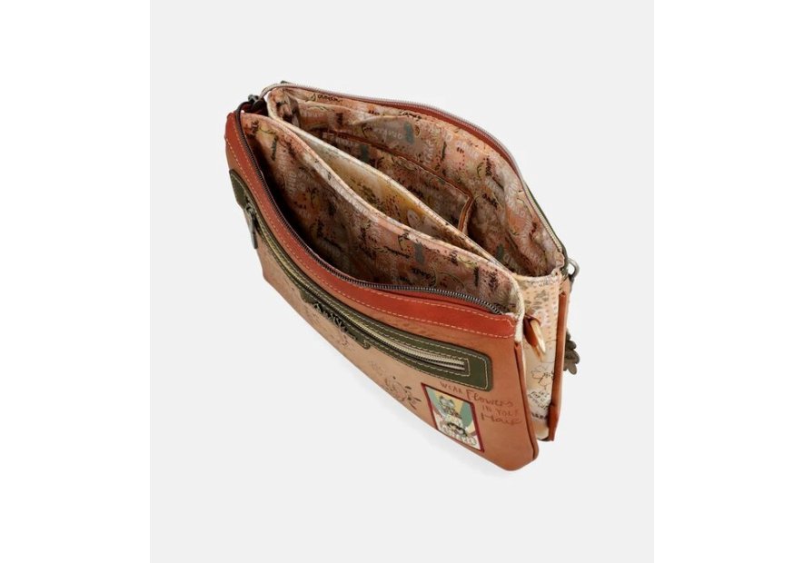 Anekke 38494-232 anekke - peace&love - sac zip plat s Sacs à mains