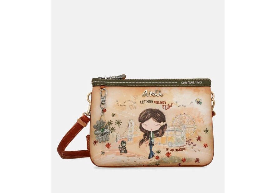 Anekke 38494-232 anekke - peace&love - sac zip plat s Sacs à mains