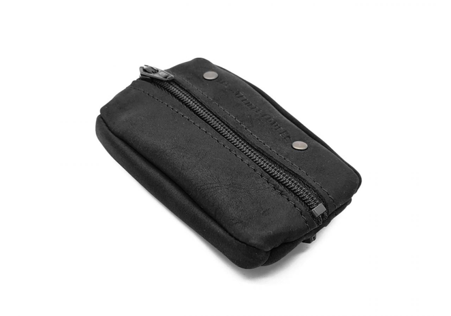 Les Ateliers Foures 9230 - CUIR DE VACHETTE - NOIR fourès-baroudeur-porte monnaie grain de café