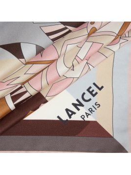 Lancel A13106 carré de soie duo arabesque 70x70 lancel carre de soie