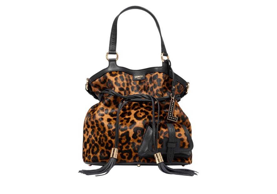 Lancel A13752 sac seau premier flirt taille m leopard Sacs à mains