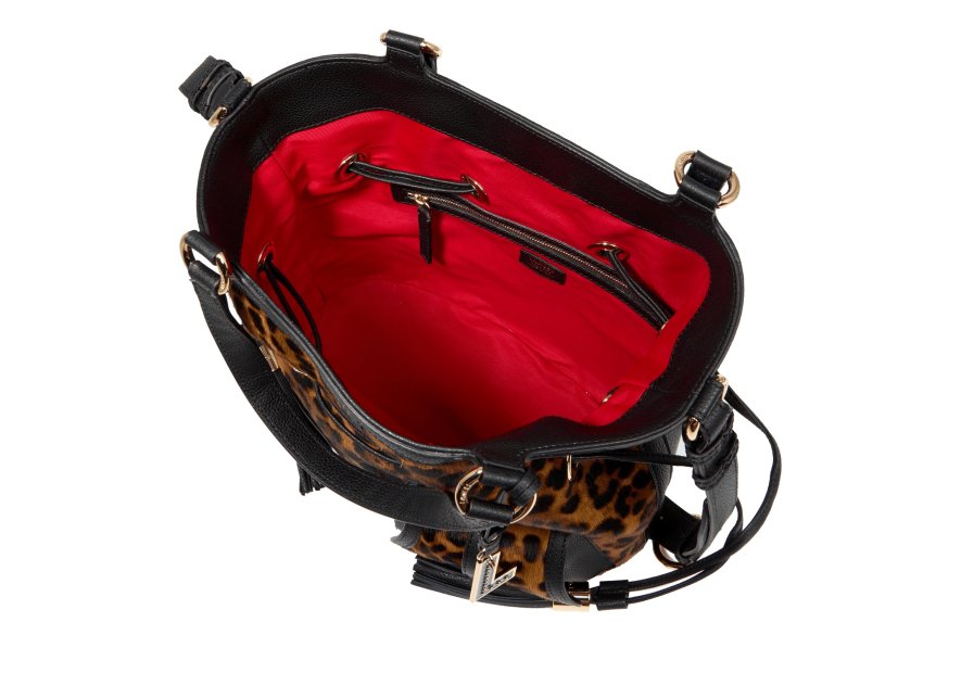 Lancel A13752 sac seau premier flirt taille m leopard Sacs à mains