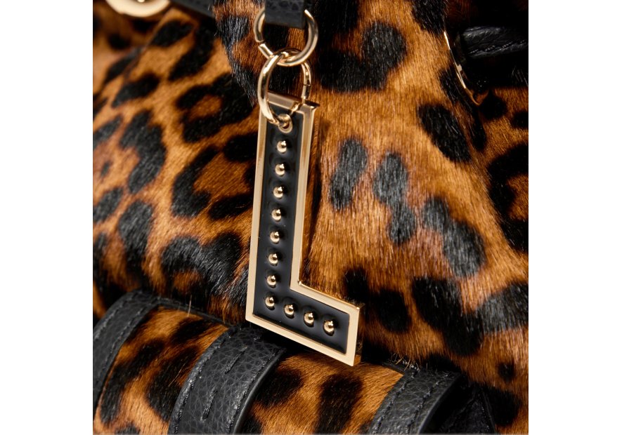 Lancel A13752 sac seau premier flirt taille m leopard Sacs à mains