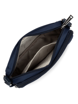 Lancaster 514-61 - POLYAMIDE - BLEU FONCÉ Basic Verni - Petit sac Trotteur