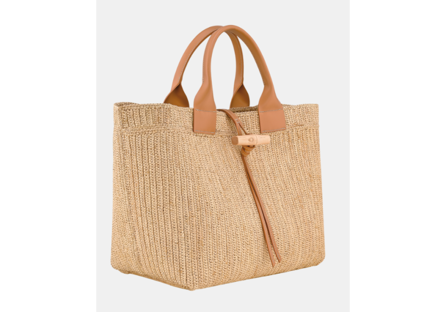 Longchamp 10327HJD sac cabas l longchamp le roseau raphia shopping