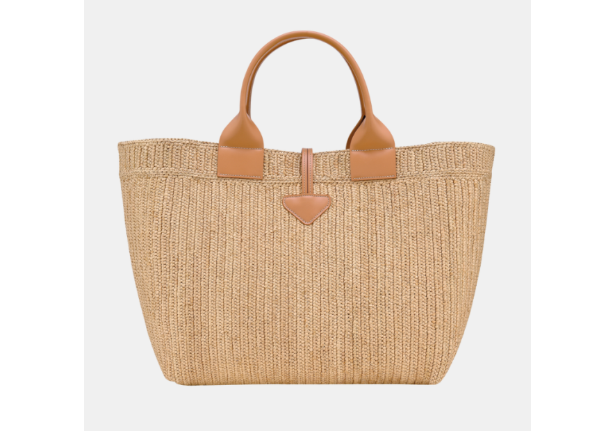 Longchamp 10327HJD sac cabas l longchamp le roseau raphia shopping