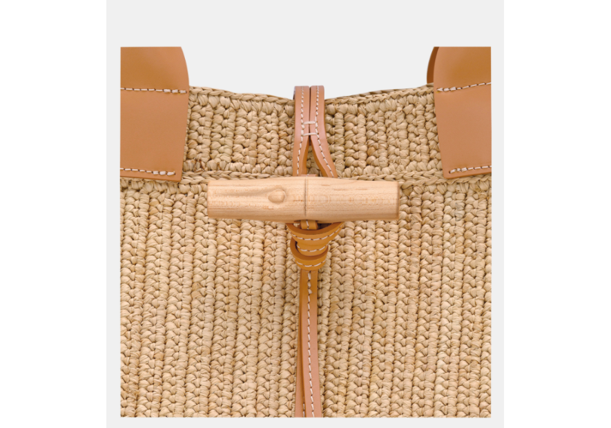 Longchamp 10327HJD sac cabas l longchamp le roseau raphia shopping