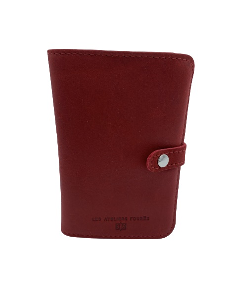Les Ateliers Foures B52 portefeuille petit format avec patte pression portefeuille-homme