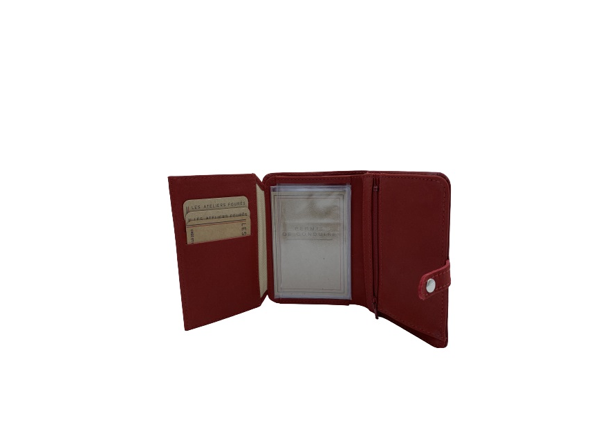 Les Ateliers Foures B52 portefeuille petit format avec patte pression Portefeuille Homme