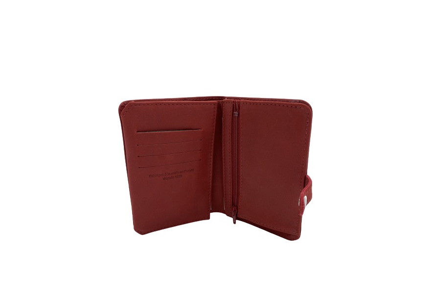 Les Ateliers Foures B52 portefeuille petit format avec patte pression Portefeuille Homme