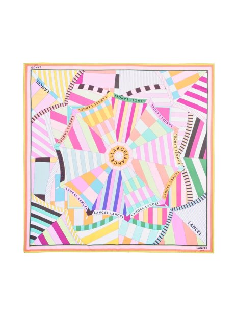 Lancel A14133 carré de soie lancel 90cm carre-de-soie