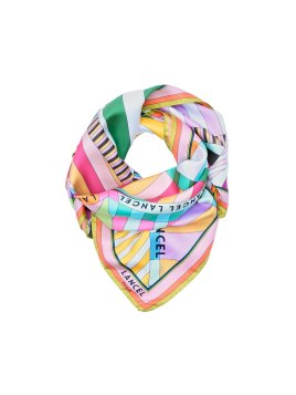 Lancel A14133 carré de soie lancel 90cm carre de soie