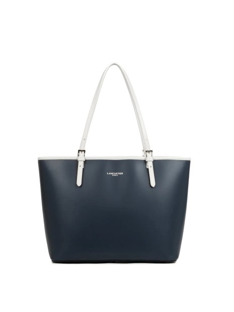 Lancaster 437-08 Constance - Grand Sac Cabas épaule sac-a-main-shopping-toile-ou-cuir