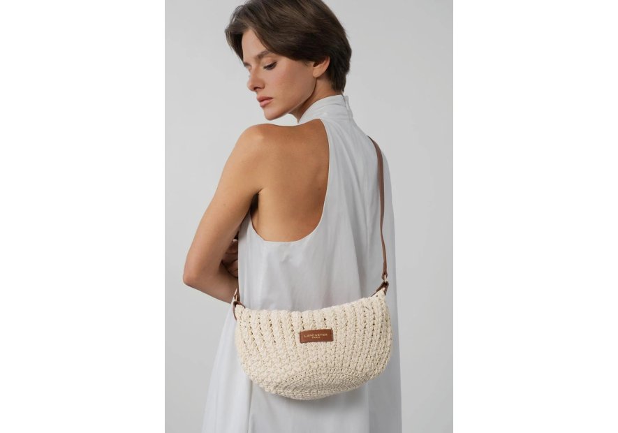 Lancaster 518-068 sac besace banane s lancaster tresse coton Sacs à mains