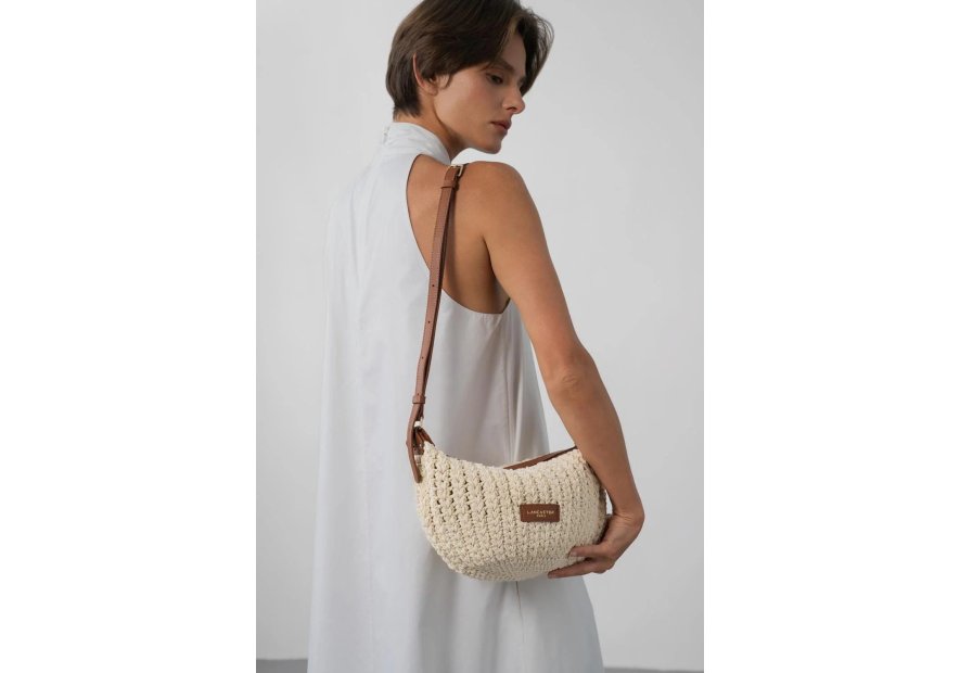 Lancaster 518-068 sac besace banane s lancaster tresse coton Sacs à mains