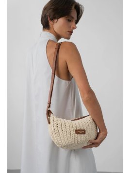 Lancaster 518-068 sac besace banane s lancaster tresse coton Sacs à mains