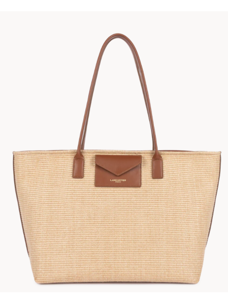 Lancaster 518-079 sac cabas épaule lancaster sac-a-main-shopping-toile-ou-cuir