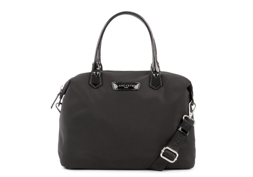 Lancaster 514-66 - POLYAMIDE - NOIR Basic Verni - Petit sac cabas main