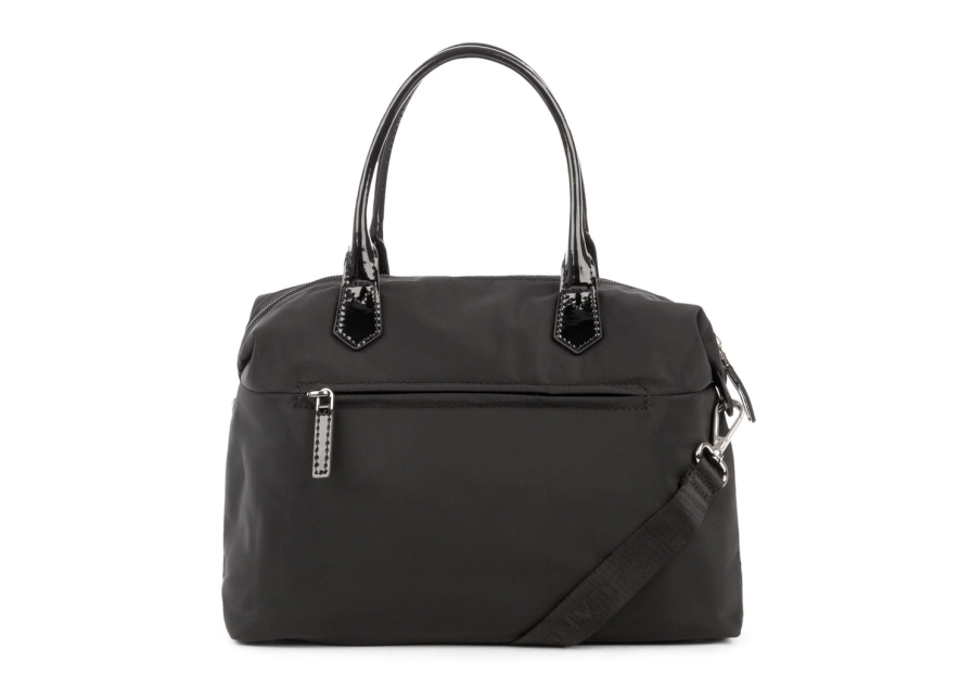 Lancaster 514-66 - POLYAMIDE - NOIR Basic Verni - Petit sac cabas main