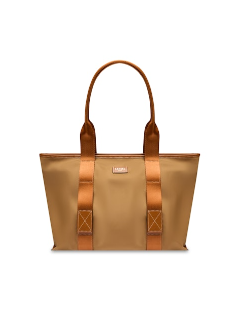Lancel A13996 mistral rollable l lancel sac-a-main-shopping-toile-ou-cuir