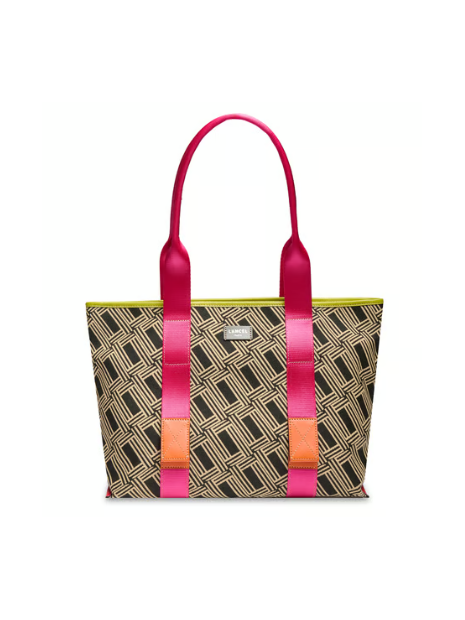 Lancel A13997 mistral rollable m lancel sac-a-main-shopping-toile-ou-cuir