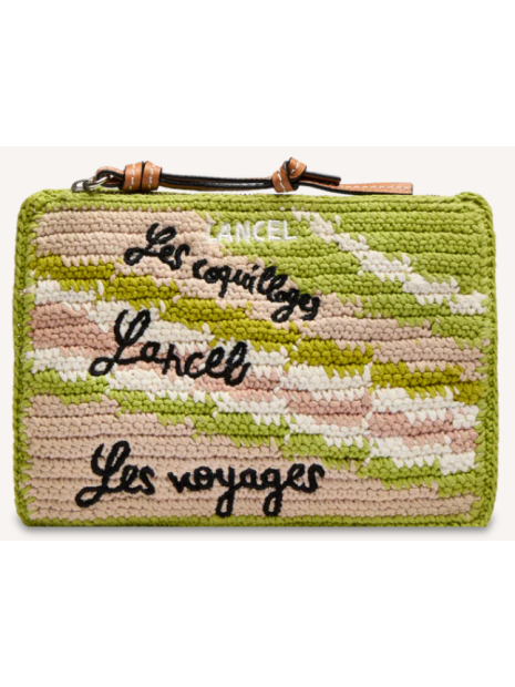 Lancel A14002 pochette zippee s lancel sacs-a-mains