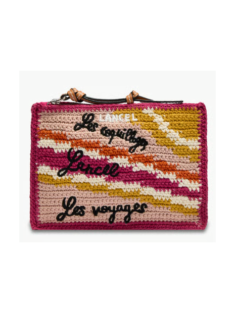 Lancel A14002 pochette zippee s lancel sacs-a-mains