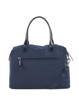Lancaster 514-66 - POLYAMIDE - BLEU FONCÉ Basic Verni - Petit sac cabas main