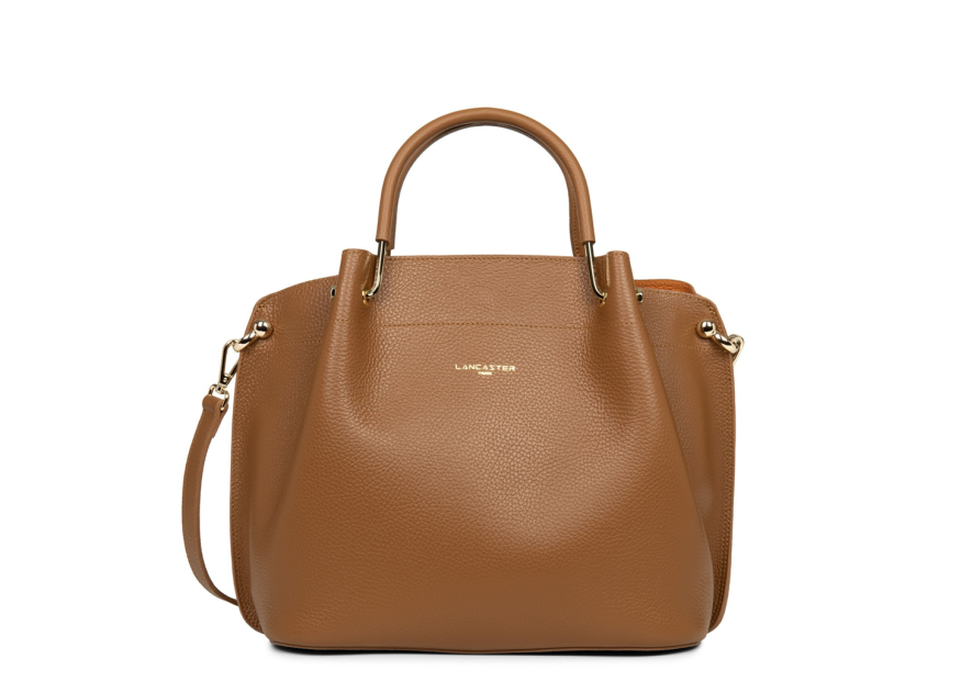 Lancaster 470-19 - CUIR DE VACHETTE - CAME Foulonné Double - Grand Sac à main Louisa