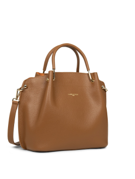 Lancaster 470-19 - CUIR DE VACHETTE - CAME Foulonné Double - Grand Sac à main Louisa