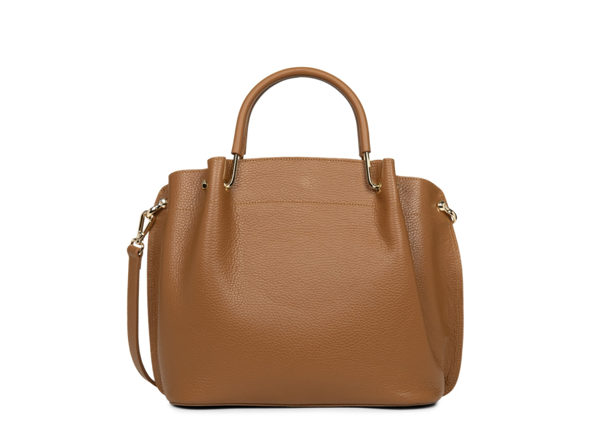 Lancaster 470-19 - CUIR DE VACHETTE - CAME Foulonné Double - Grand Sac à main Louisa