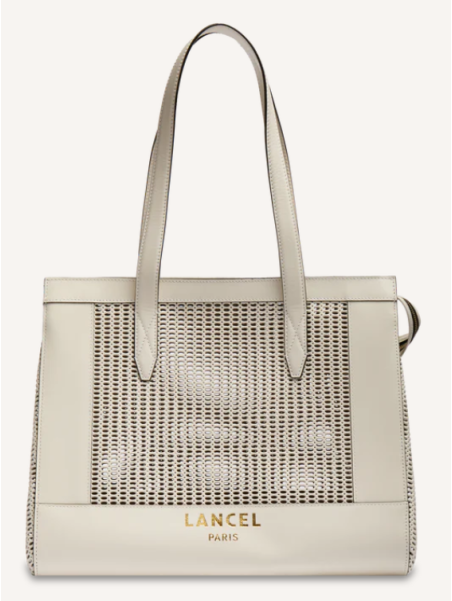 Lancel A14011 sac cabas zippe l lancel shopping