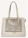 Lancel A14011 sac cabas zippe l lancel sac-a-main-shopping-toile-ou-cuir