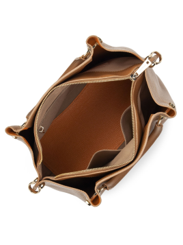 Lancaster 470-19 - CUIR DE VACHETTE - CAME Foulonné Double - Grand Sac à main Louisa