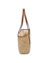 Nat & Nin PAPAYA sac grand panier en paille papaya nat et nin sac-a-main-shopping-toile-ou-cuir