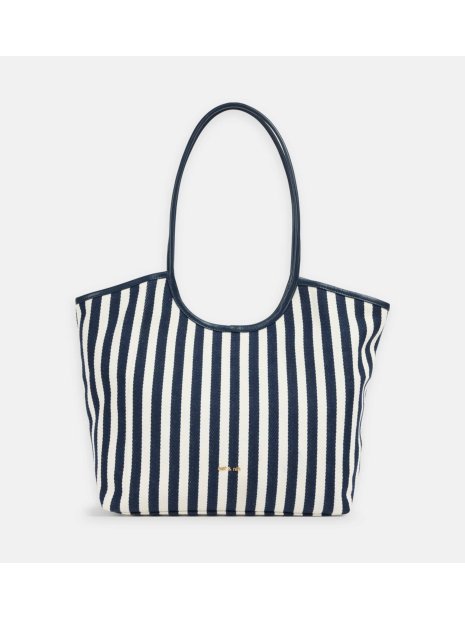 Nat & Nin MILAN RAYURE sac shopping milan rayure nat et nin sac-a-main-shopping-toile-ou-cuir